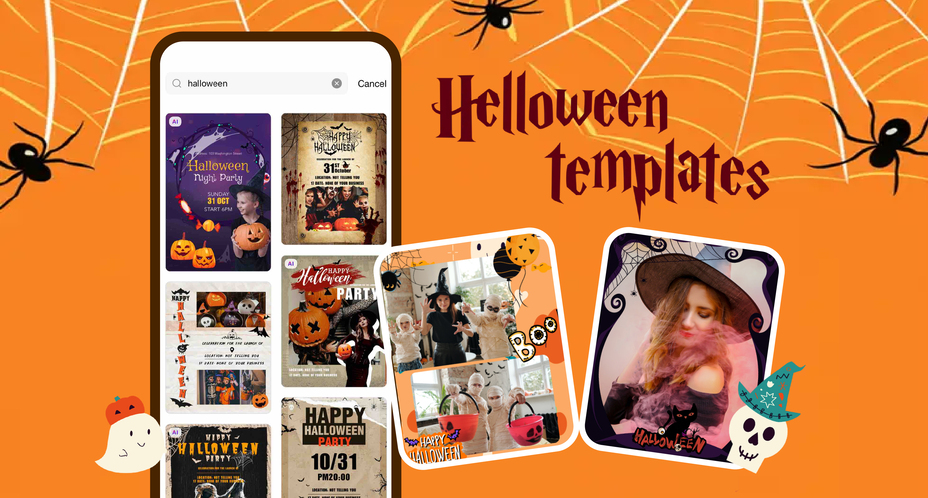 Halloween templates on PhotoGrid