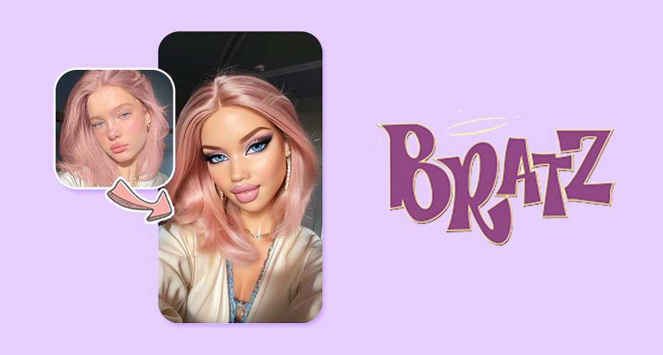 Turn Into A Bratz Doll with PhotoGrid’s Fun AI Filters!