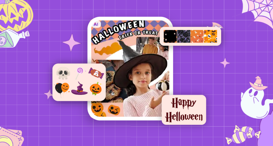 Decorate spooky Halloween photos with PhotoGrid