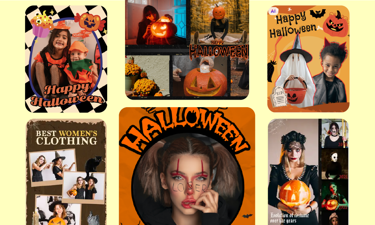 Halloween templates on PhotoGrid